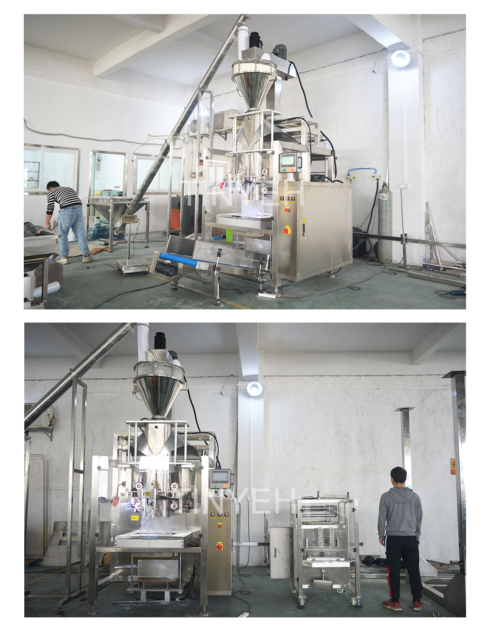 Automatic fertilizer powder packaging production line