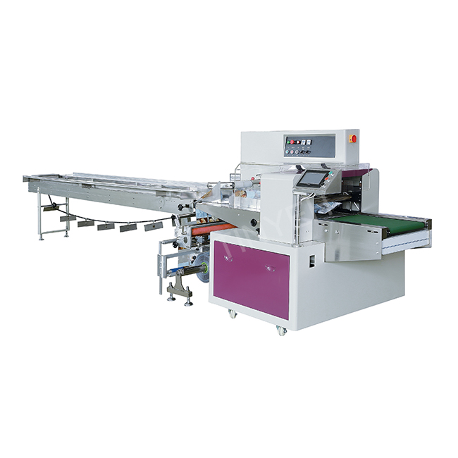 High Efficiency Horizontal Automatic Wrapping  Face Mask Flow Packing Machine