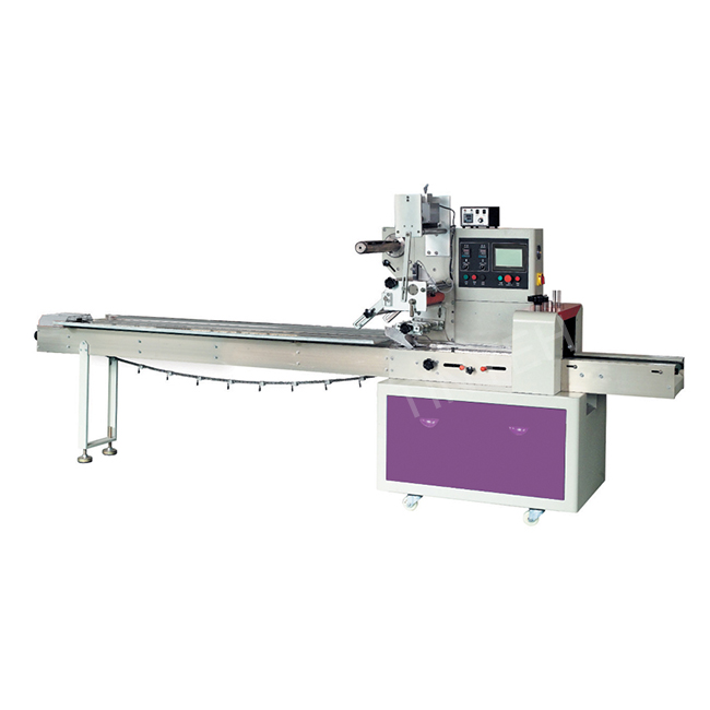 Automatic Flow Wrapping Rotary Pillow Packing Machine With Three Servos