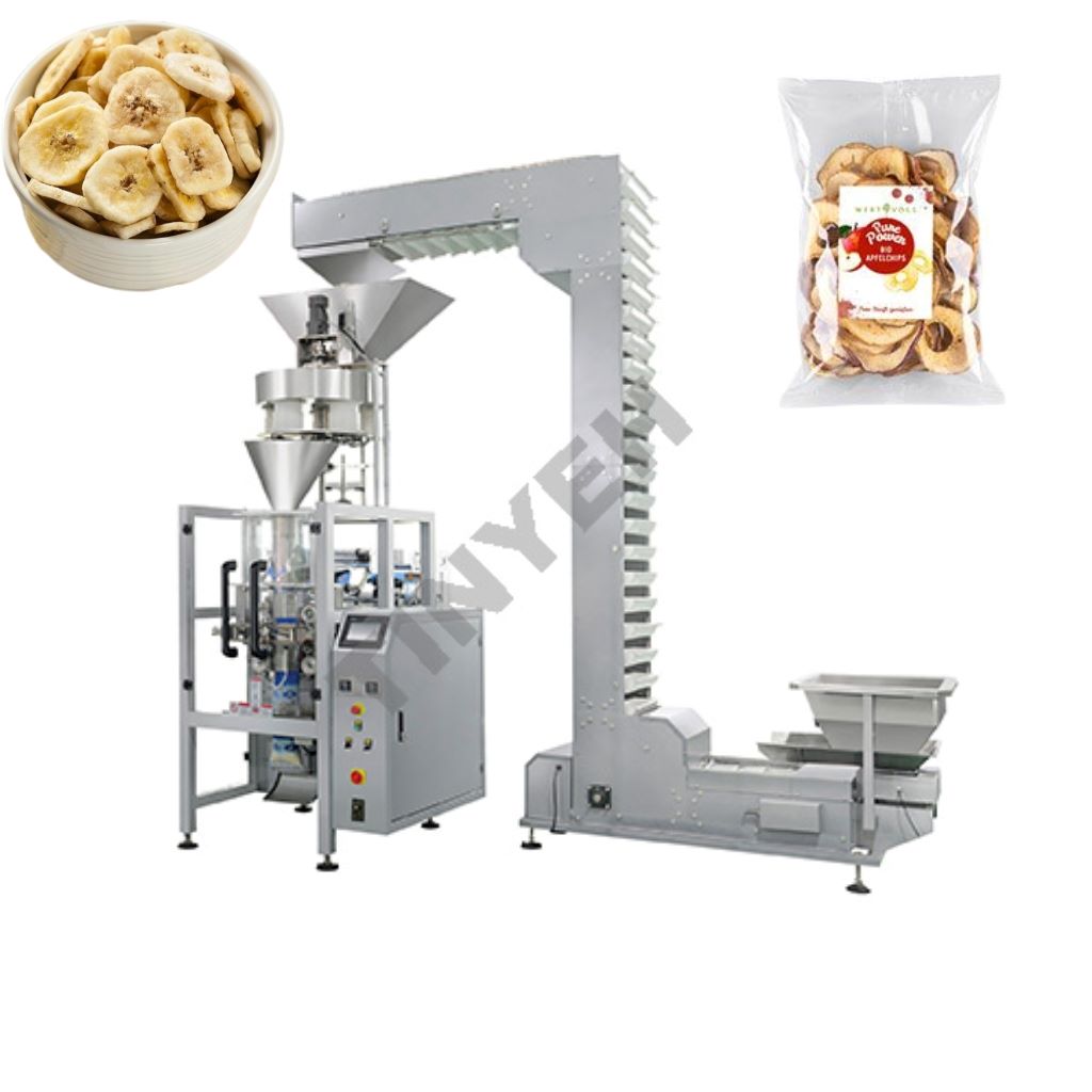 Low Cost Banana Chips Packing Machine With Multihead Weigher