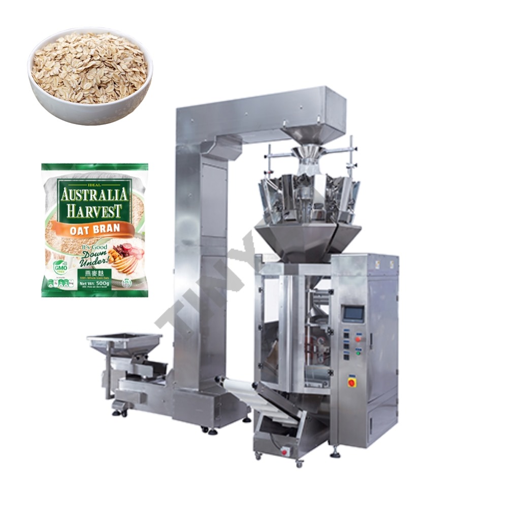 Automatic Vertical Oatmeal Grain Form Filling Sealing Packaging Machine